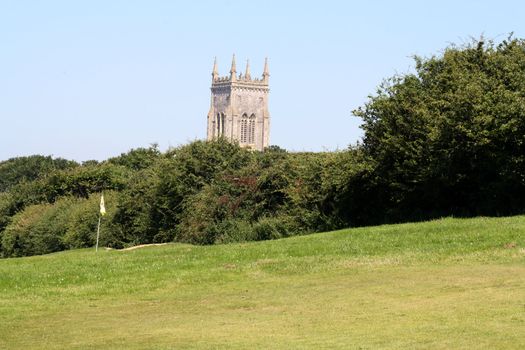 church by the golf course