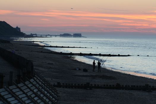 sunset over beach