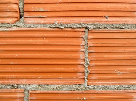 rough terracotta brick work
