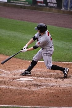 SCRANTON, PA - MAY 24: Indianapolis Indians Alex Presley during a game against the Scranton Wilkes Barre Yankees at PNC Field on May 24, 2011 in Scranton, PA.