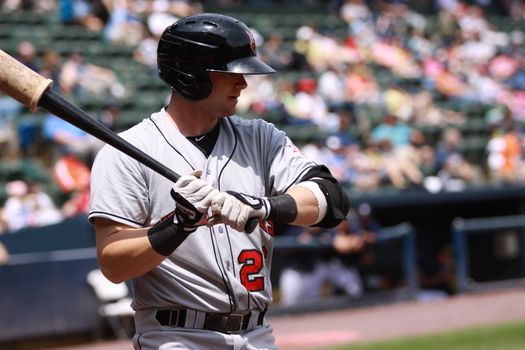 SCRANTON, PA - MAY 24:Indianapolis Indians first baseman Matt Hague steps up to the plate in a game against the Scranton Wilkes Barre Yankees at PNC Field on May 24, 2011 in Scranton, PA.