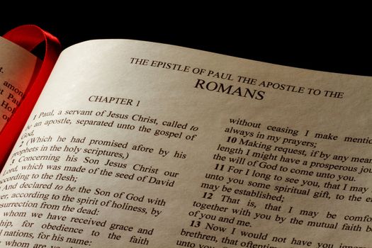 Chapter 1 of Epistle to the Romans in the New Testament of the Holy Bible