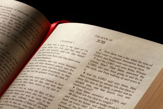 Chapter 1 of the Book of Job in the Old Testament of the Holy Bible