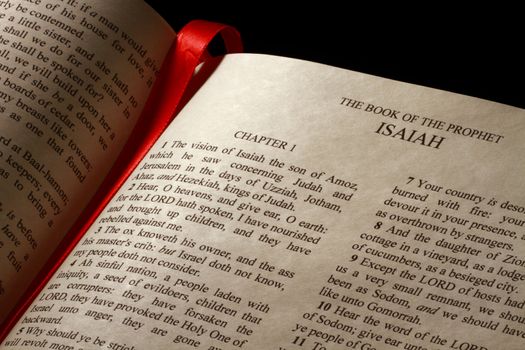 Chapter 1 of the Book of Isaiah in the Old Testament of the Holy Bible