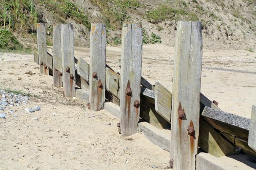 beach at overstrand near cromer england