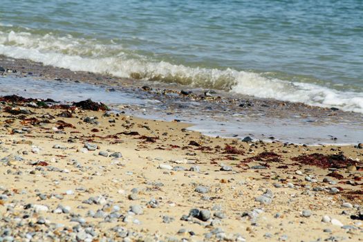 beach at overstrand near cromer england