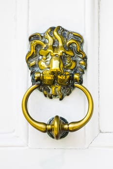 An image of a door knocker in England