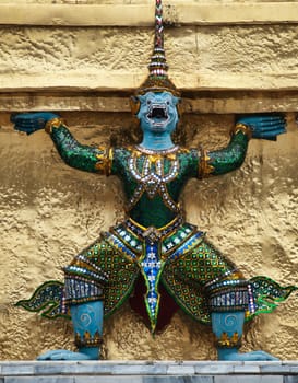 Statue in the Grand Palace of Bangkok  Wat Phra Kaew