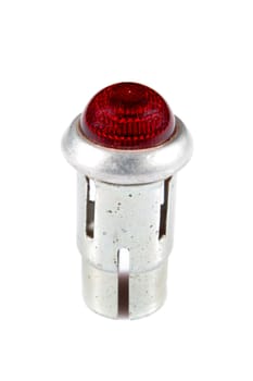 old vehicle signal lamp on a white background
