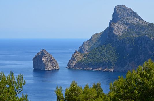 View from Formentor, located in the northern parts of Mallorca, Spain.