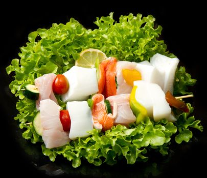 fish skewers