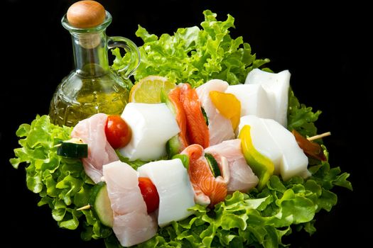 fish skewers