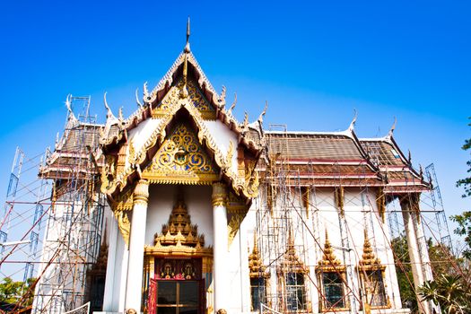 Thai temple is in the furnishings of this temple in Thailand.