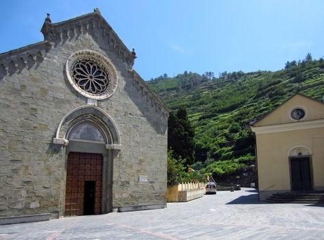 Village on Italian Coast in Liguria