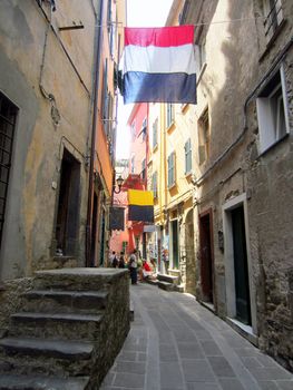 Village on Italian Coast in Liguria