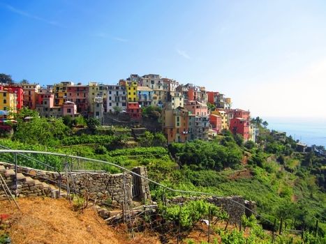 Village on Italian Coast in Liguria