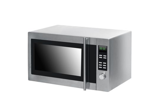microwave oven on background