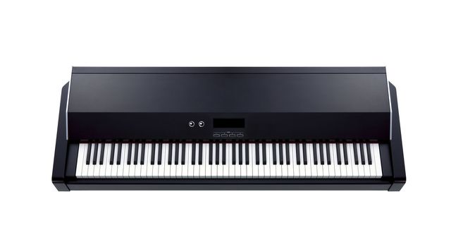 Synthesizer isolated on white background