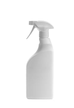 White Spray Bottle Isolated on White