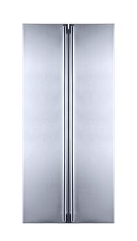 double door freezer isolated