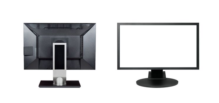 Two monitors isolated