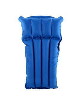 Inflatable beach mattress isolated on white