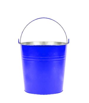 blue bucket isolated