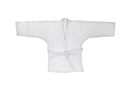 Judogi with white belt