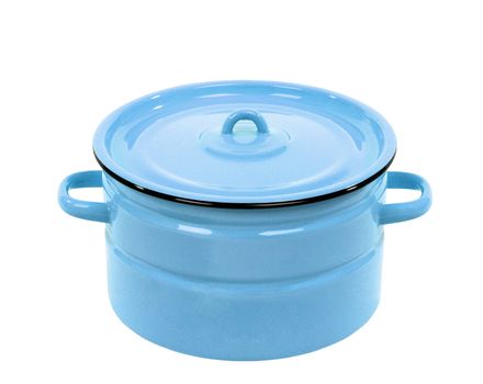 Pot blue isolated