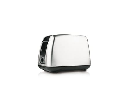 Metal toaster isolated on white