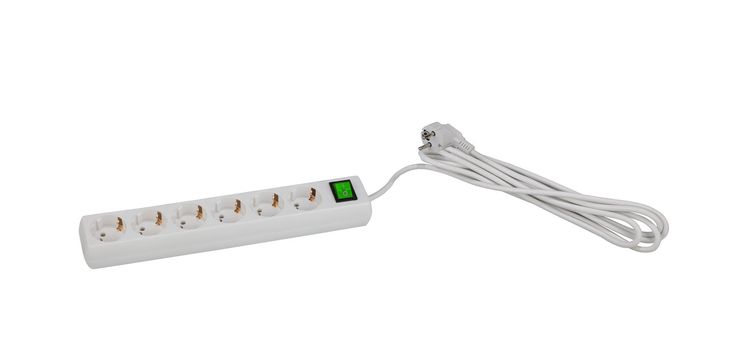 outlet power strip isolated
