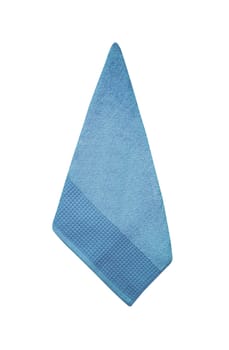 Soft fluffy blue bath and hand towels