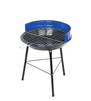 Brazier for kebabs on a white