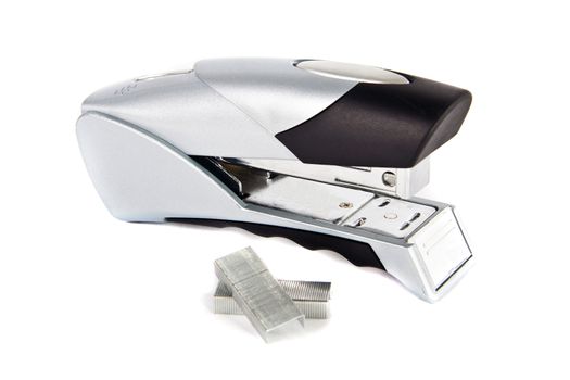 professional stapler isolated on white background