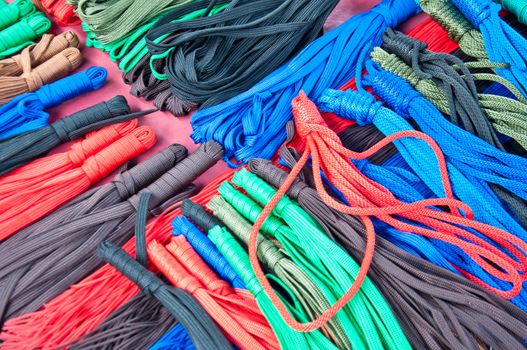 colorful of rope in market
