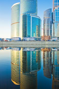 New international skyscrapers business center, Moscow city, Russia