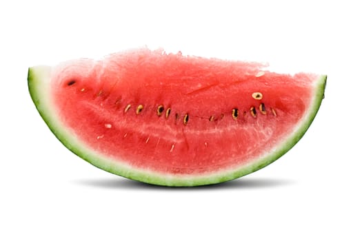 Fresh water melon isolated on white