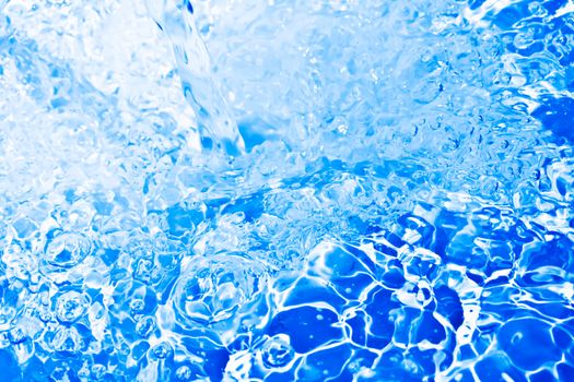 Clear and transparent water drops