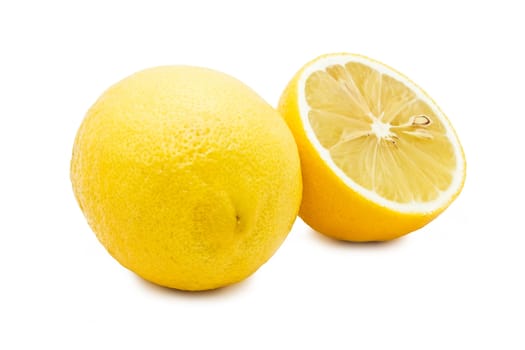 Lemons isolated on white background