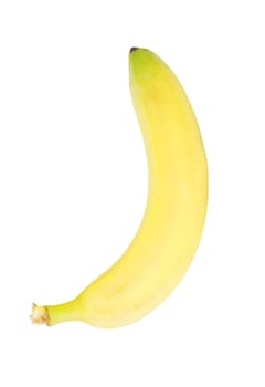 Ripe banana isolated on white background 