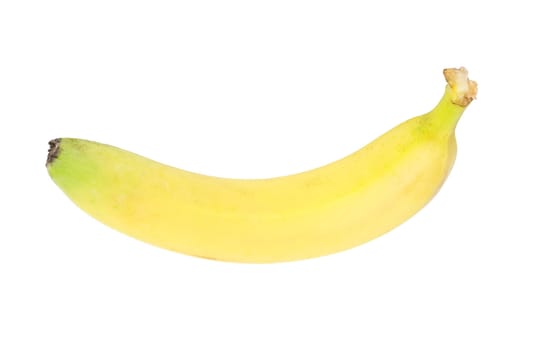 Ripe banana isolated on white background 
