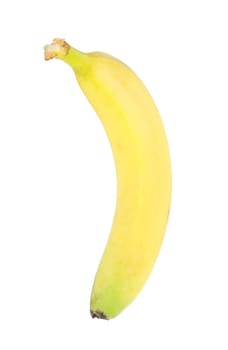 Ripe banana isolated on white background 
