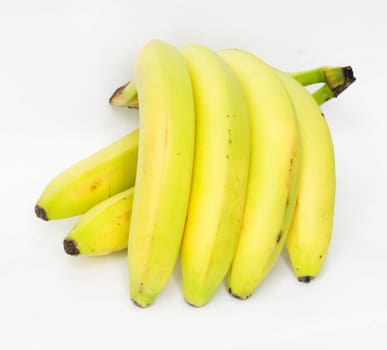 bananas on white background 