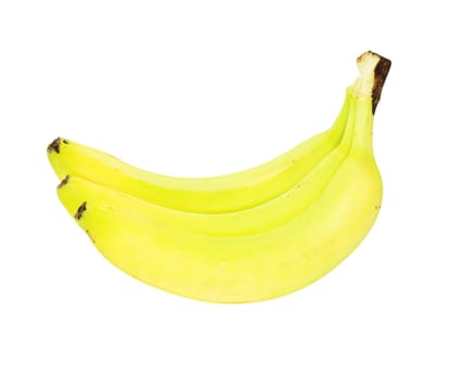 tree bananas isolated on white 