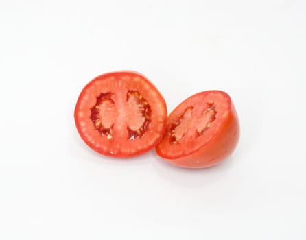 sliced fresh red tomato 