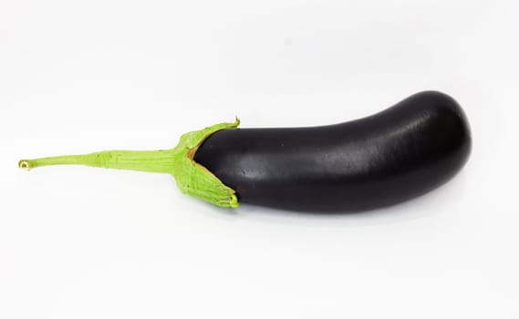 Eggplant on white background 