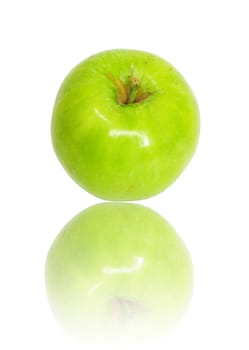 green apple isolated on white 