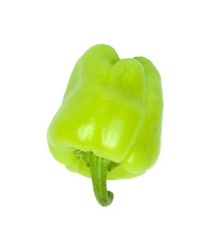 Green Pepper isolated on white background 
