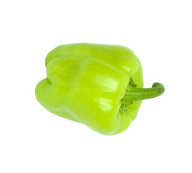 Green Pepper isolated on white background 