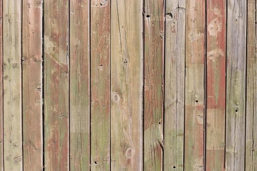 Close up of gray wooden fence panels 